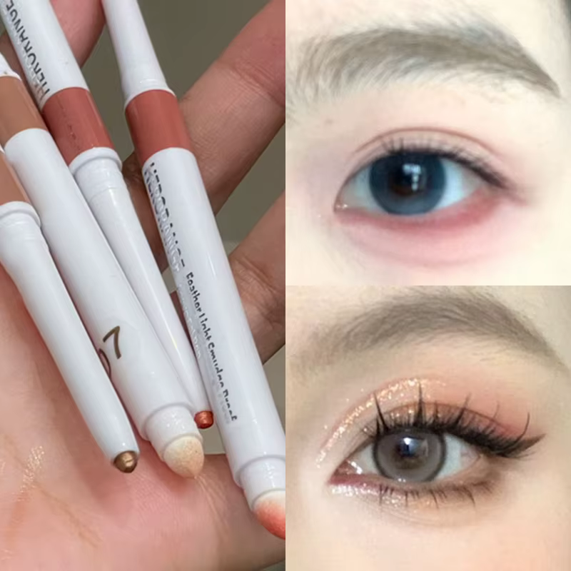  Crayon Glitte Lying Silkworm pour les yeux