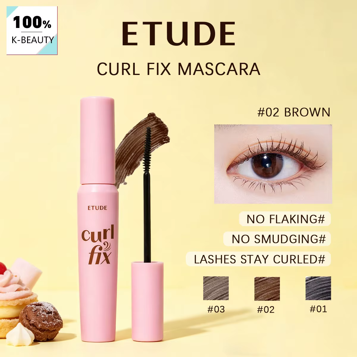 ETUDE Curl Fix Mascara 02 Marron