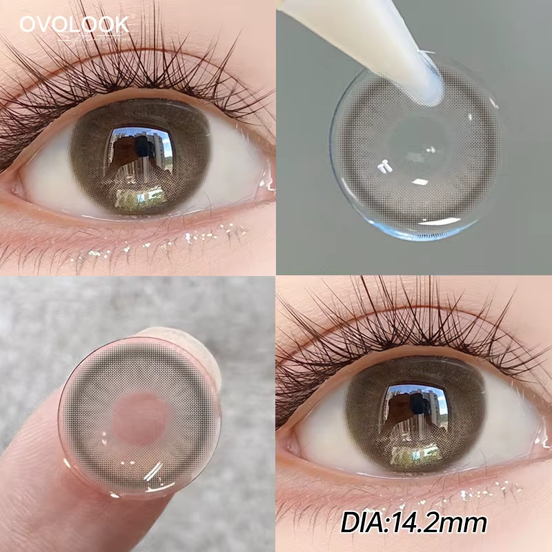 Lentilles de Contact bleues pour les yeux maquillage couleur élèves myopie