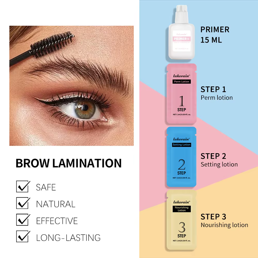 Kit de stratification des sourcils à la maison