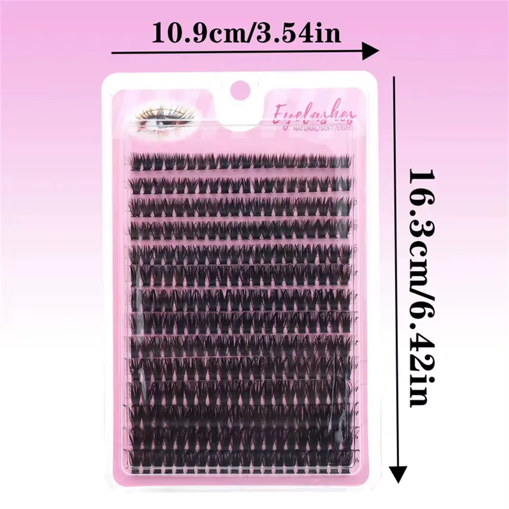 280 grappes de faux cils de vison 60D D Curl Extensions