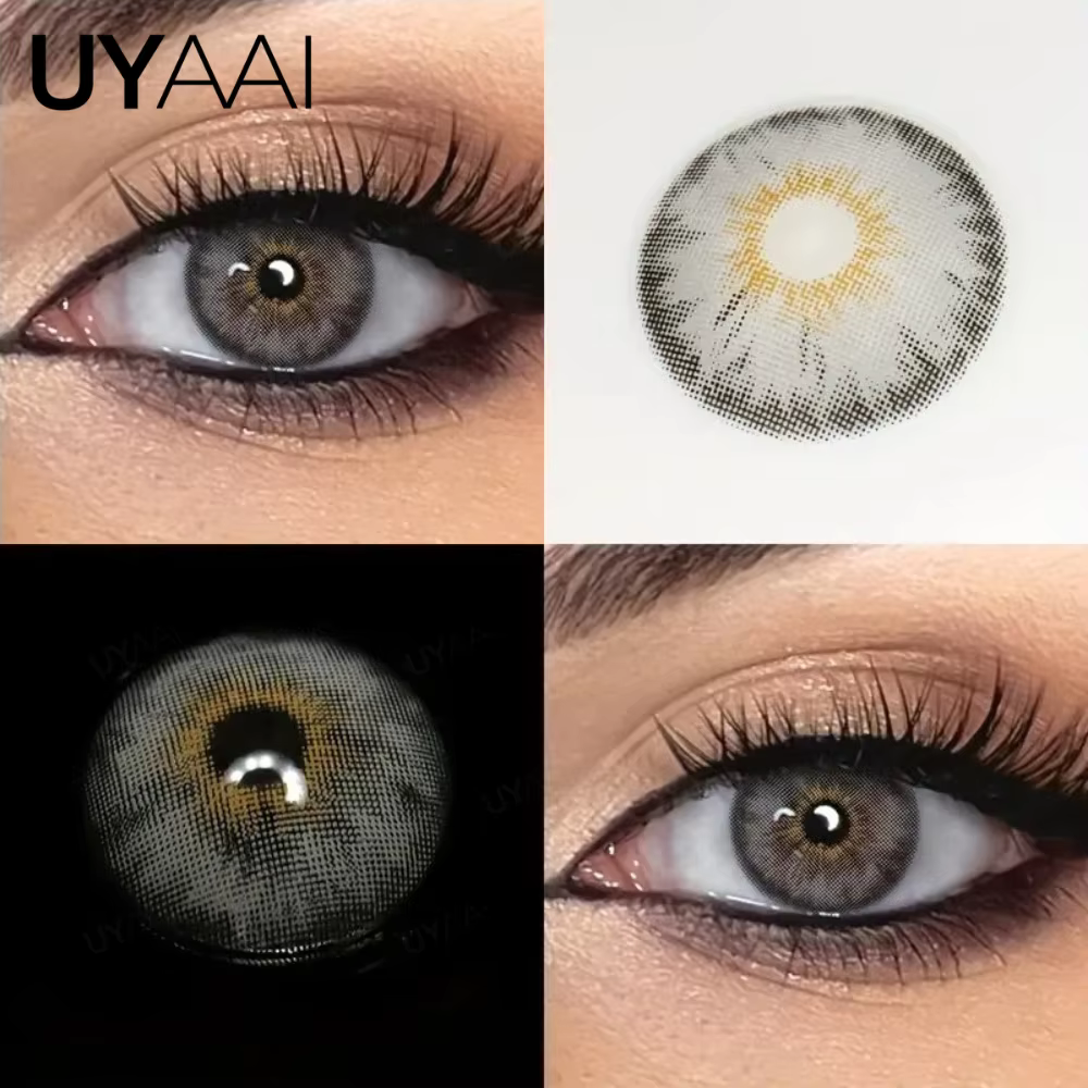 UYAAI Siri 1 paire d'élèves colorées pour les yeux de couleur marron