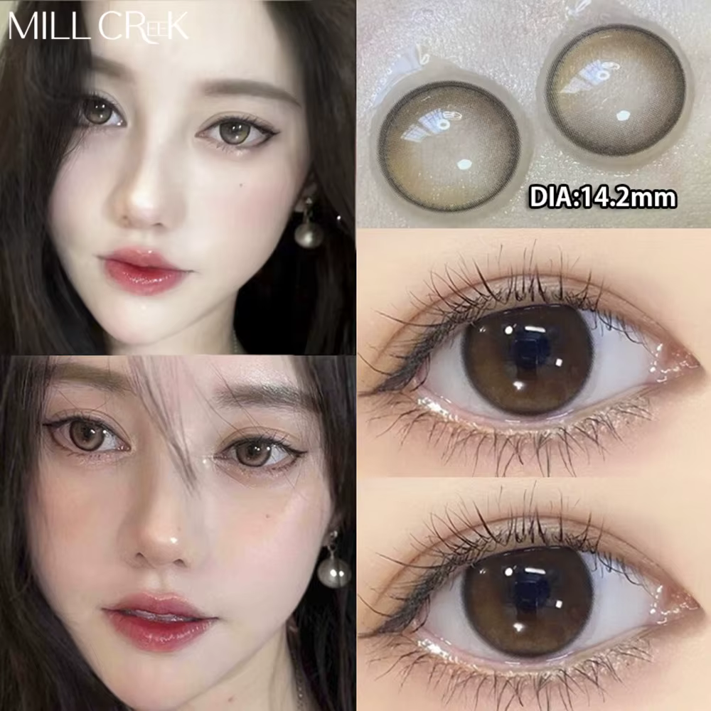 MILL CREEK 2 pièces lentilles de Contact yeux naturels avec myopie Prescription