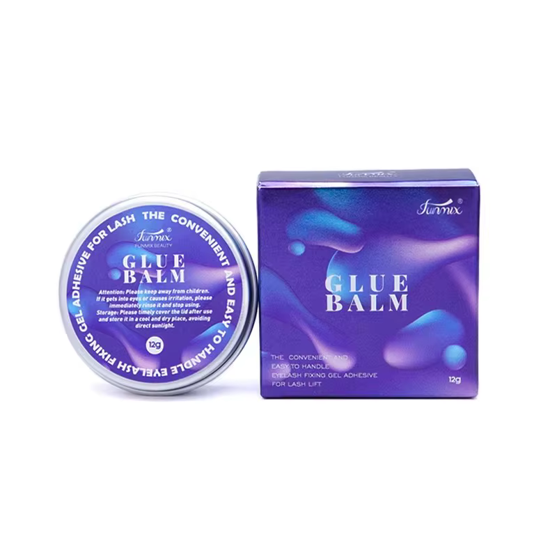 Baume adhésif transparent et ferme de 12g pour cils