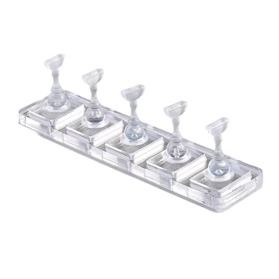 Plateau de Pratique Transparent en Acrylique pour Ongles