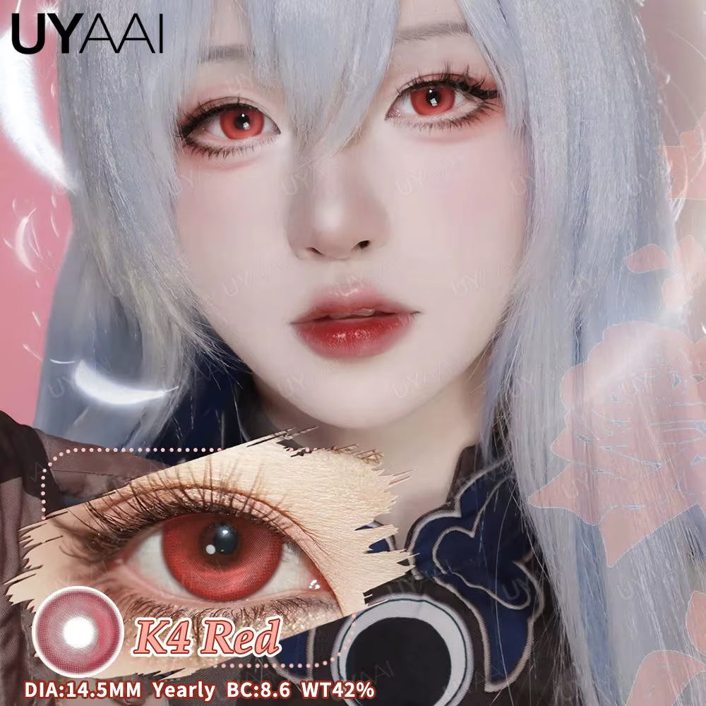 UYAAI 1 paire de lentilles de contact yeux violets série Anime Kitagawa Marin