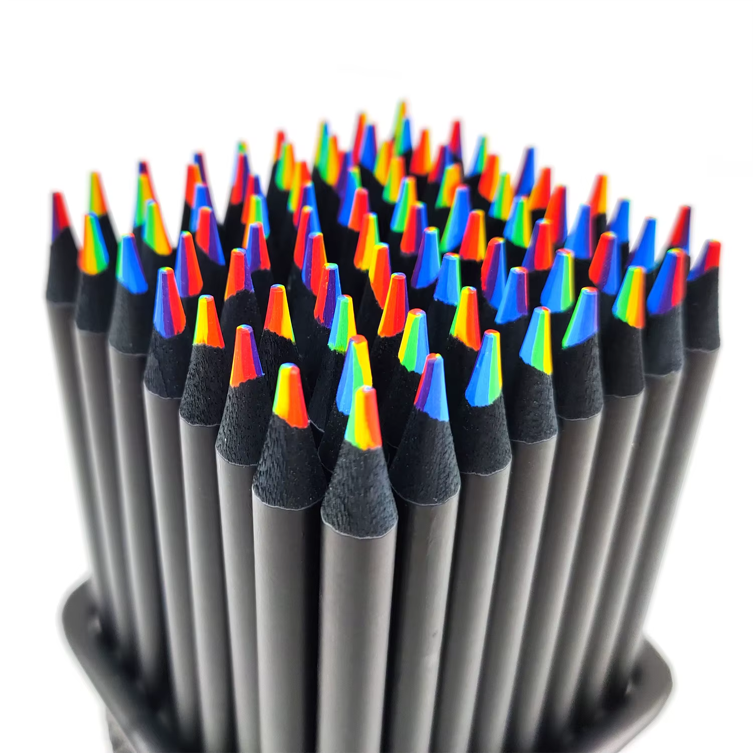 Crayons de couleur arc-en-ciel, 7 couleurs, nickel é concentrique, cadeau pour enfants, crayons de couleur, art, peinture, dessin