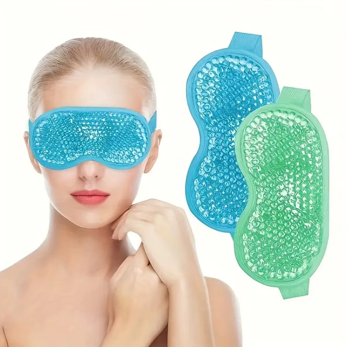 Masque rafraîchissant pour les yeux en gel réutilisable