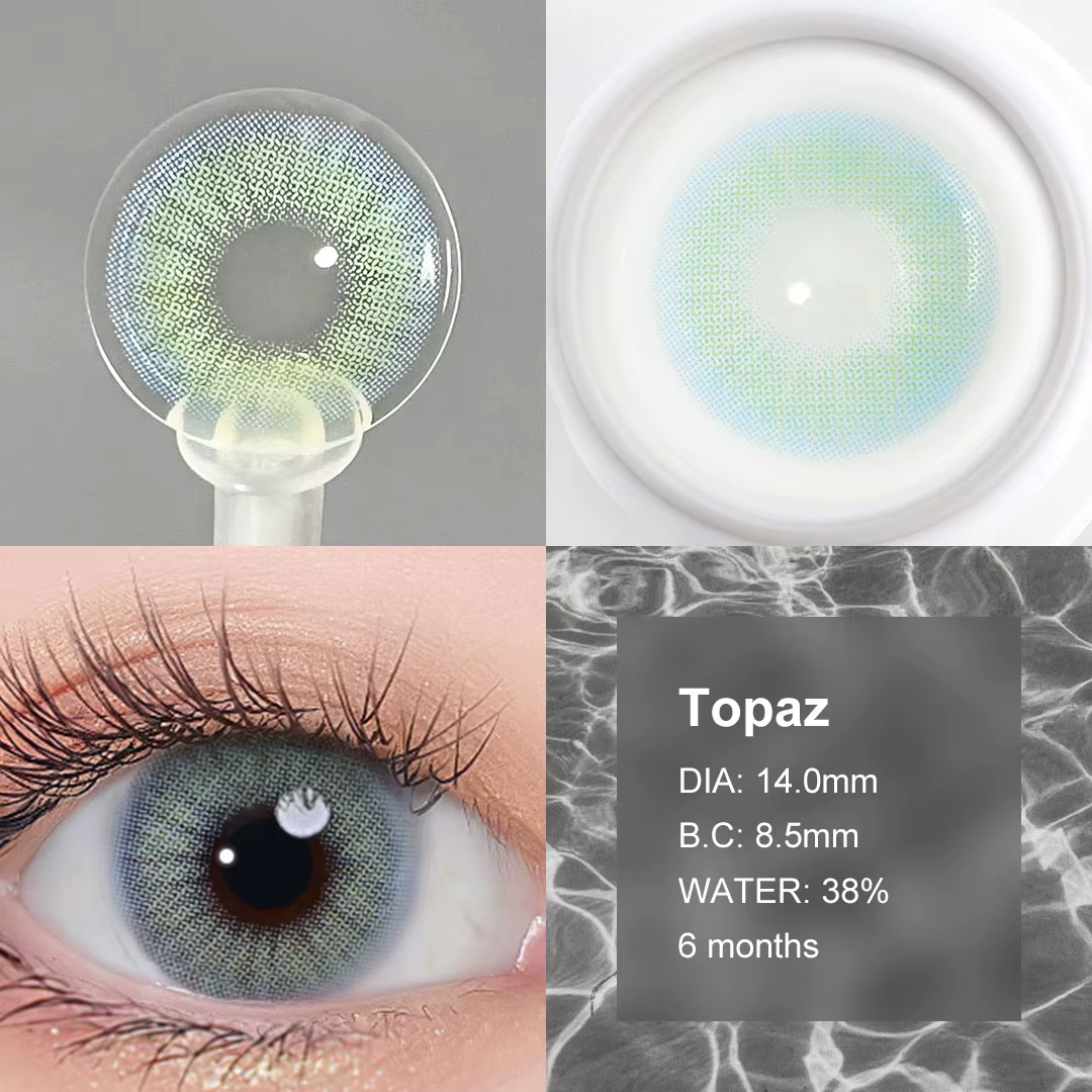Super ! (0.00~-8.00) MAGISTER 14.0mm Lentilles de contact colorées naturelles Queen avec dioptries