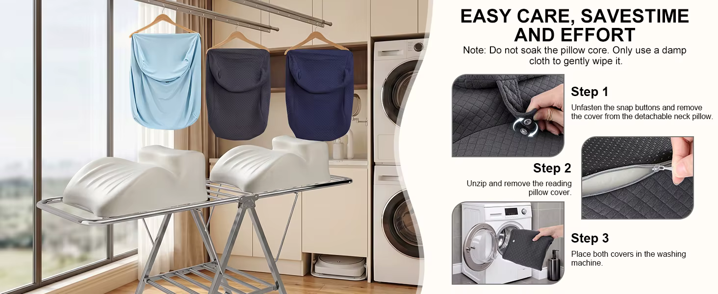 Oreiller pour s'allonger, parfait pour lire ou utiliser un téléphone en position allongée, offrant un soutien confortable pour la taille et le cou.