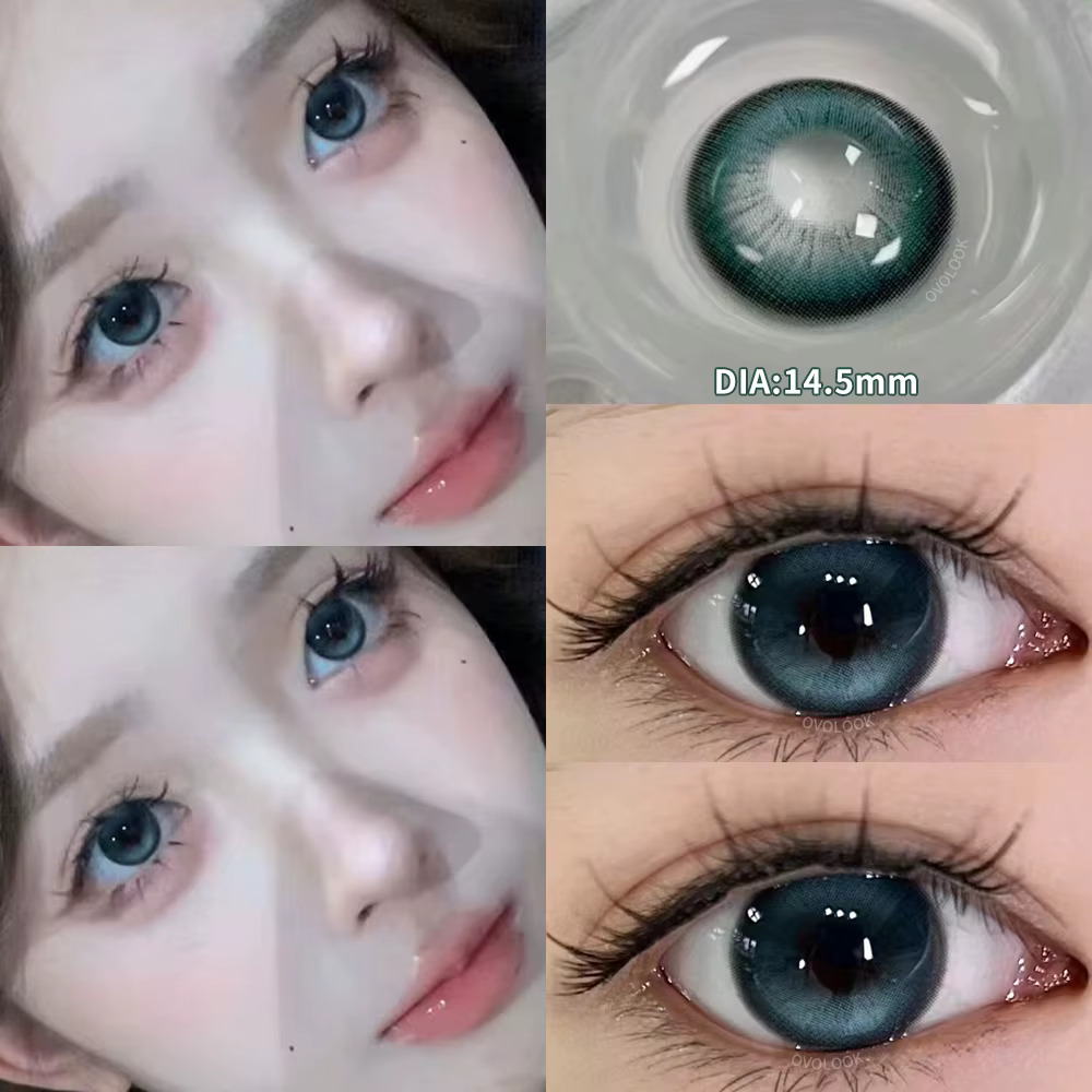 1Pair les délinquants Lentilles de contact colorées pour les yeux Myopie