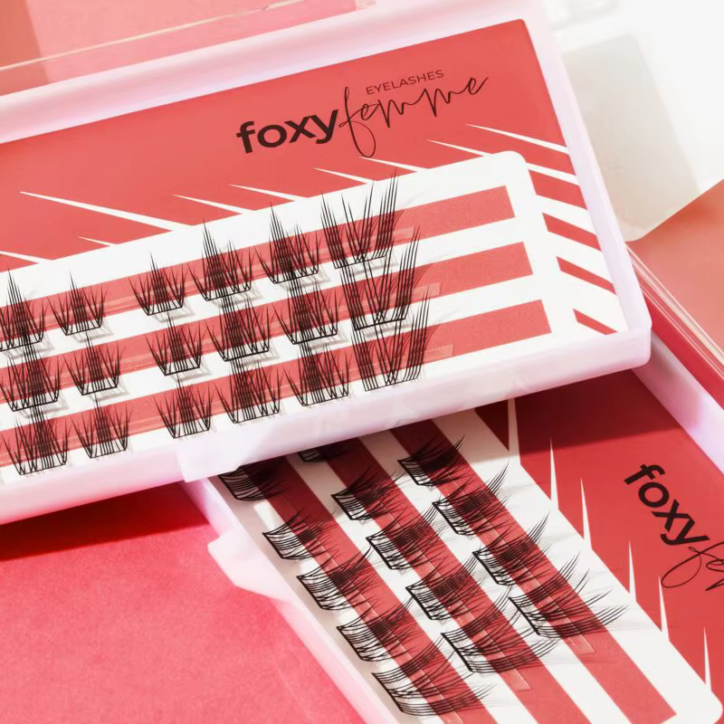 Claveir Nouvelles Cils Foxy Femme Effet Yeux de Renard Faux