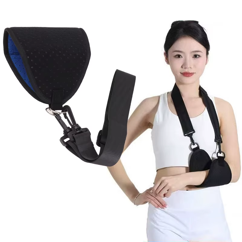Support de bras réglable et respirant, sangle d'épaule, attelle d'immobilisation, poignet, coude, avant-bras, attelle de récupération de Fracture