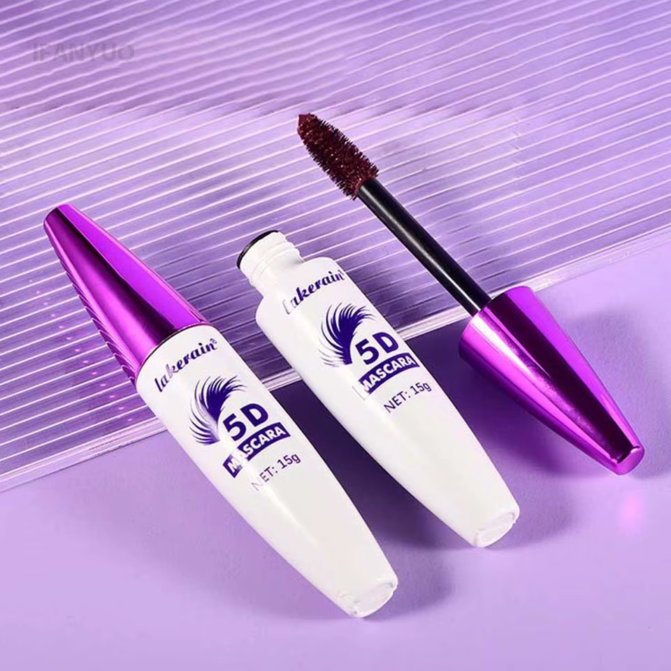 Mascara pour cils marron vin rouge 5D
