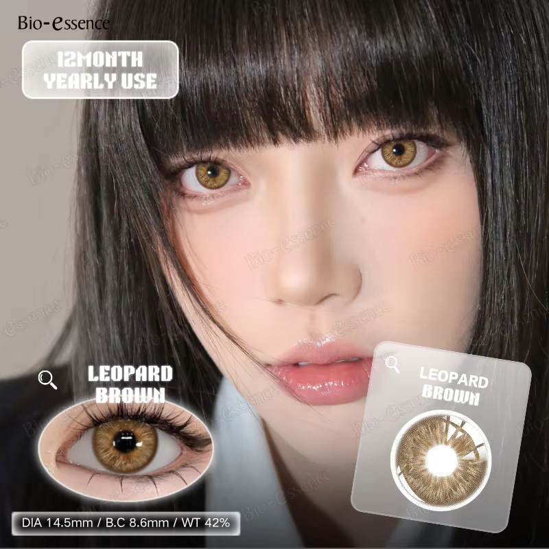 Bio-essence 1 Paire de Lentilles de Contact Colorées Grises