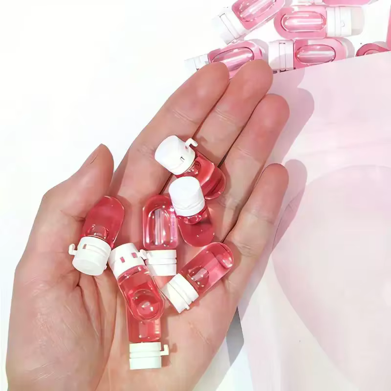 10 flacons transparents de 2 ml, prêts pour le voyage, étanches, pour démaquillant, pratiques pour la beauté en déplacement