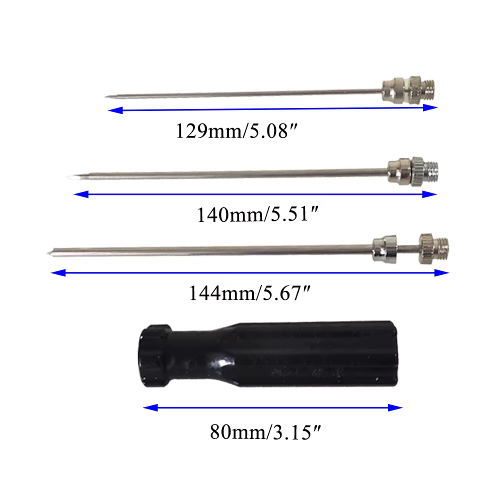 Aiguille de dégonflage du rumen pour animaux ruminants (vaches, bovins, moutons, chèvres, chameaux, cerfs) - Canule de ponction et de décompression gastrique