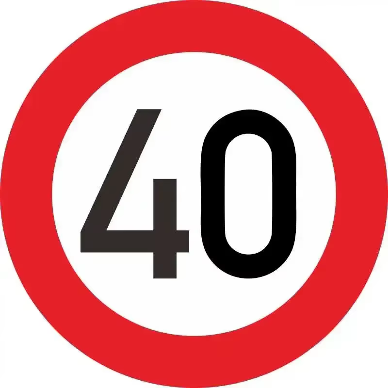 Autocollant de voiture personnalisable de haute qualité, Décoration de voiture avec indication de vitesse limite 10 20 30 40 50 60 70 80 90 Km/h, 35x35cm