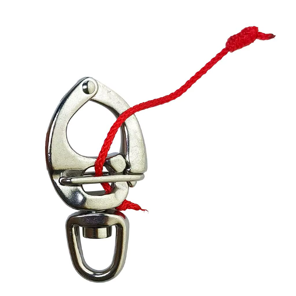 Manille à pression pour bateau à dégagement rapide, avec petit œil pivotant, 316 SS, Yacht, camion, voiture, appartement, RV, mousqueton à œil rapide