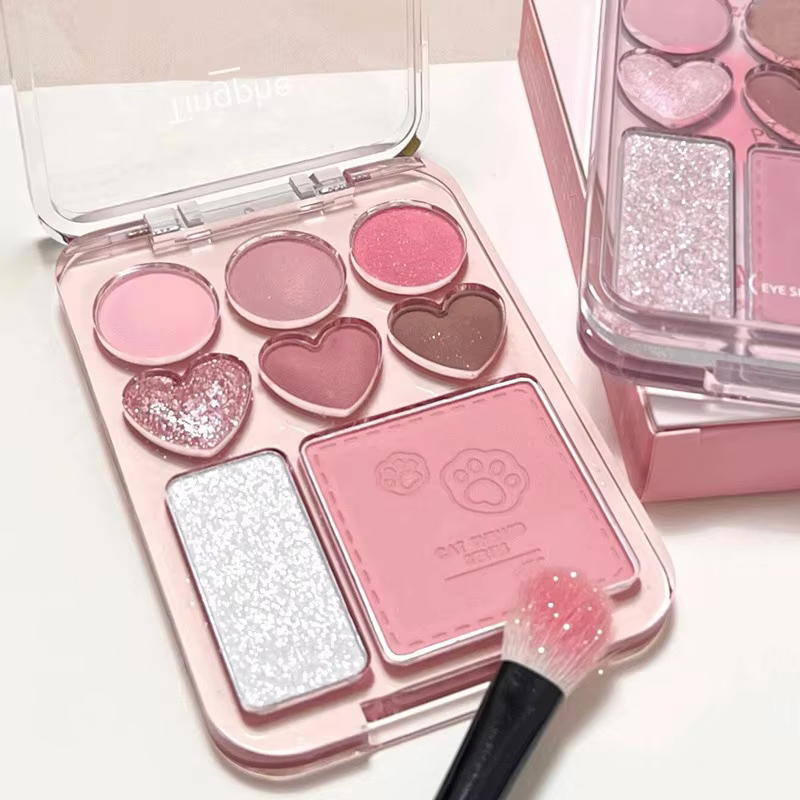 Palette de fards à paupières rose Orange