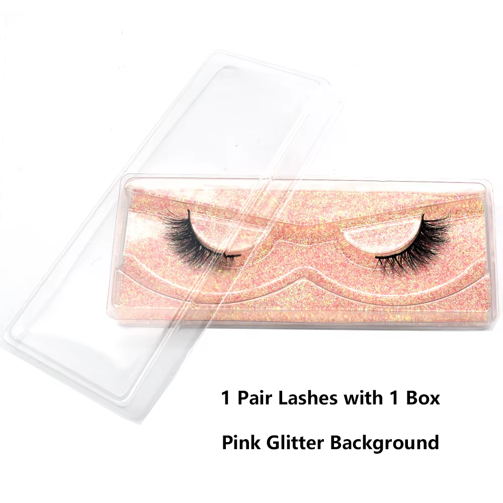 Demi-cils en vison, cils artificiels doux et moelleux