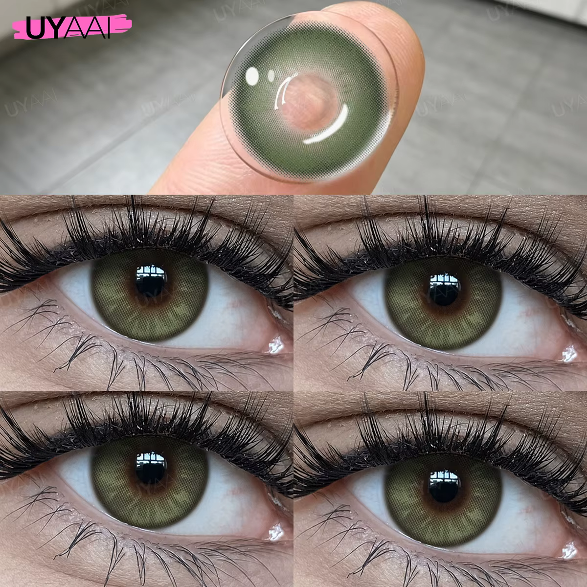 Lentilles de contact UYAAI couleur marron pour les yeux