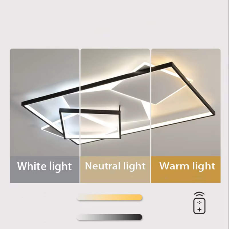 Moderne salon plafonnier mode Simple chambre appartement lustre créatif Intelligent LED intérieur Becoration lampes