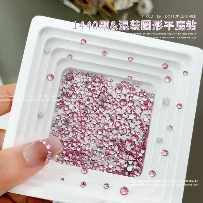 Mini Strass Astronomiques Plats Inversés, Œil de Cheval, exacttelette d'Eau, en Forme d'Amour, Décoration Nail Art, Accessoire de Manucure à Faire Soi-Même