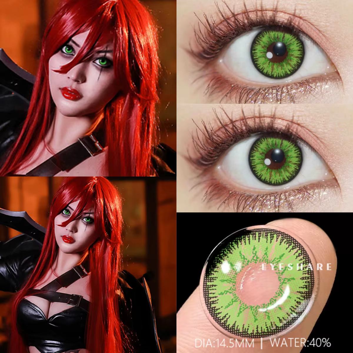 EYESHARE lentilles de Contact de couleur pour les yeux 1 paire Anime Cosplay