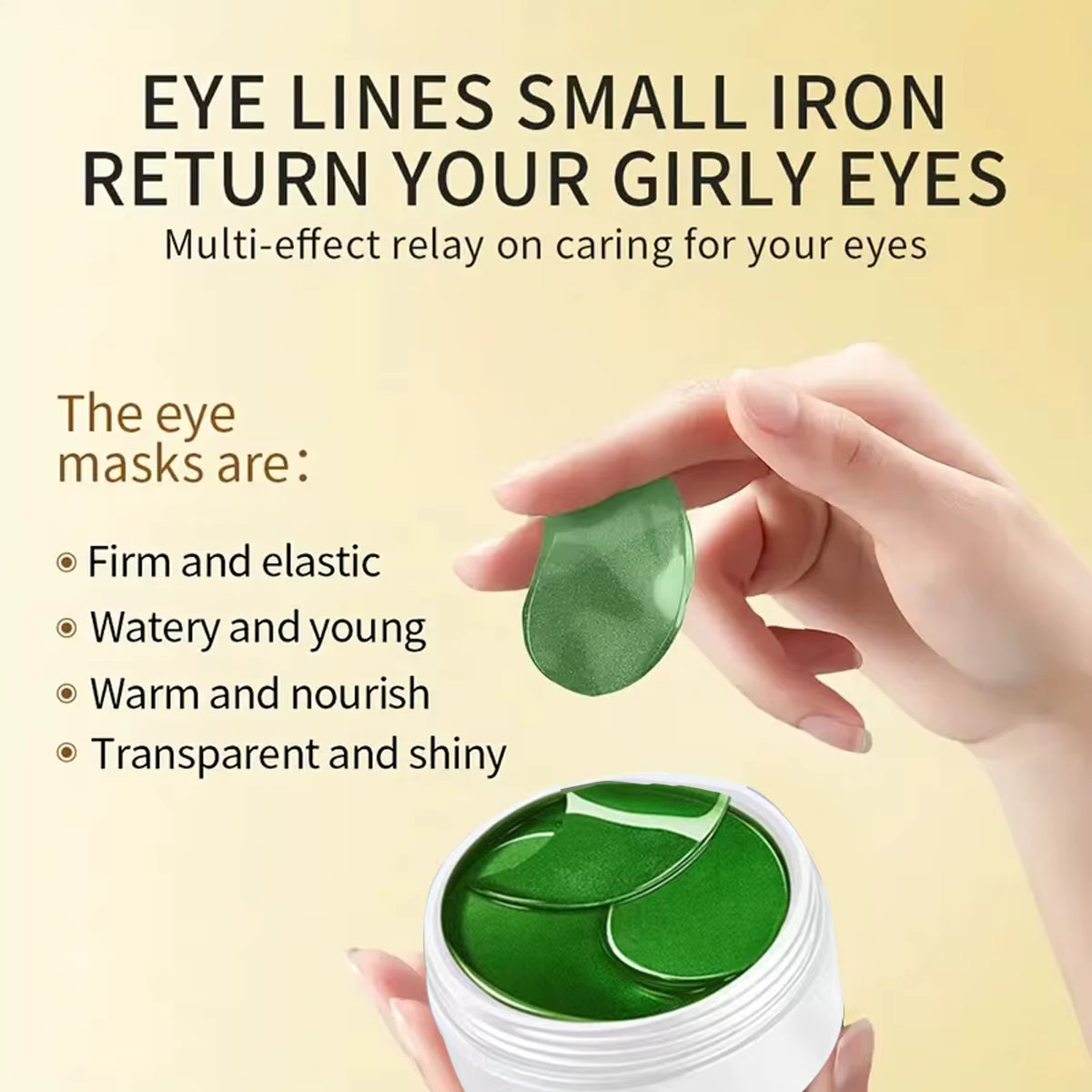 Masque pour les yeux au collagène à l'aloe Vera