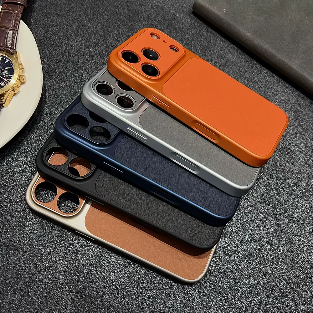 Coque de téléphone de luxe nouvelle texture peau d'orange pour iPhone 17 Pro Max 16 15 14 13 12 11 Pro Max Plus, cadre souple rétro antichoc