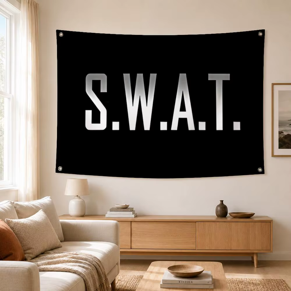 Drapeaux militaires S-SWAT, bannière décorative pour la maison, le jardin et la cour, drapeau mural intérieur et extérieur