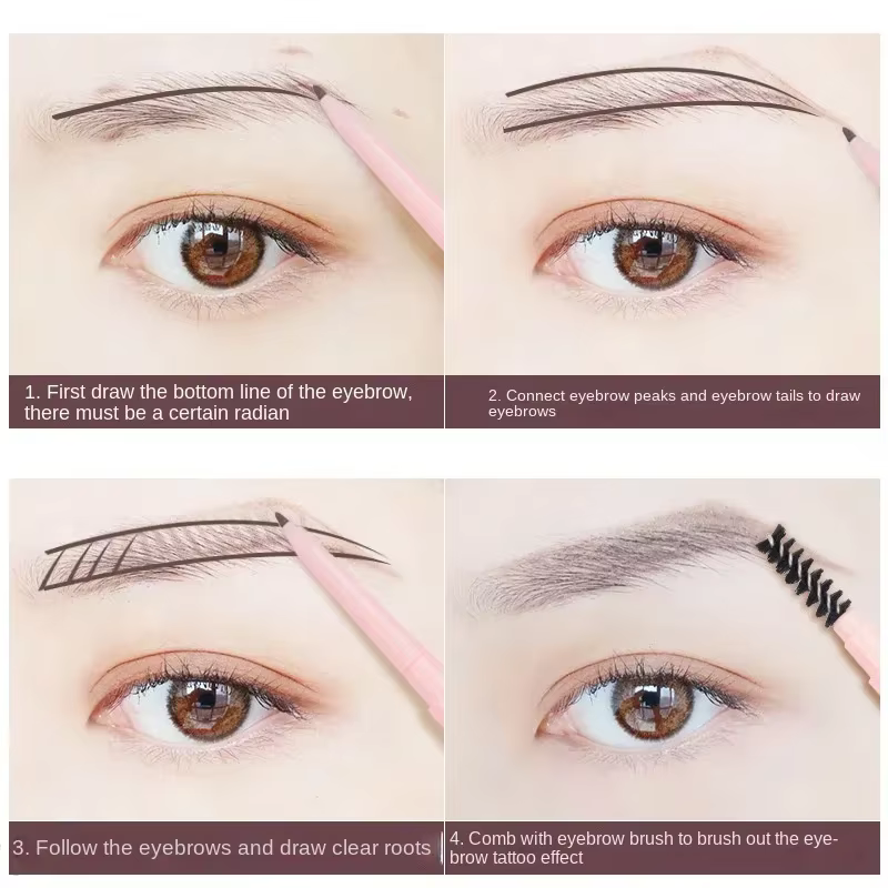 L-Crayon professionnel ultra fin à double extrémité pour femme