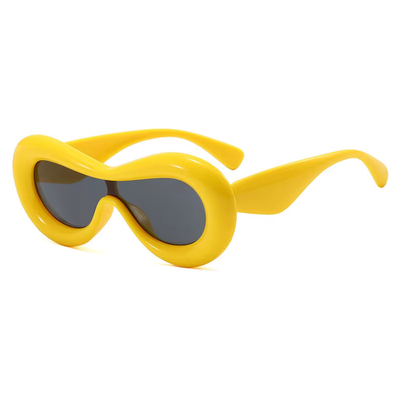 Lunettes de soleil ovales pour hommes et femmes, design de marque rétro, lunettes de document Candy, lunettes de soleil pour femmes, nouvelle mode, 2024