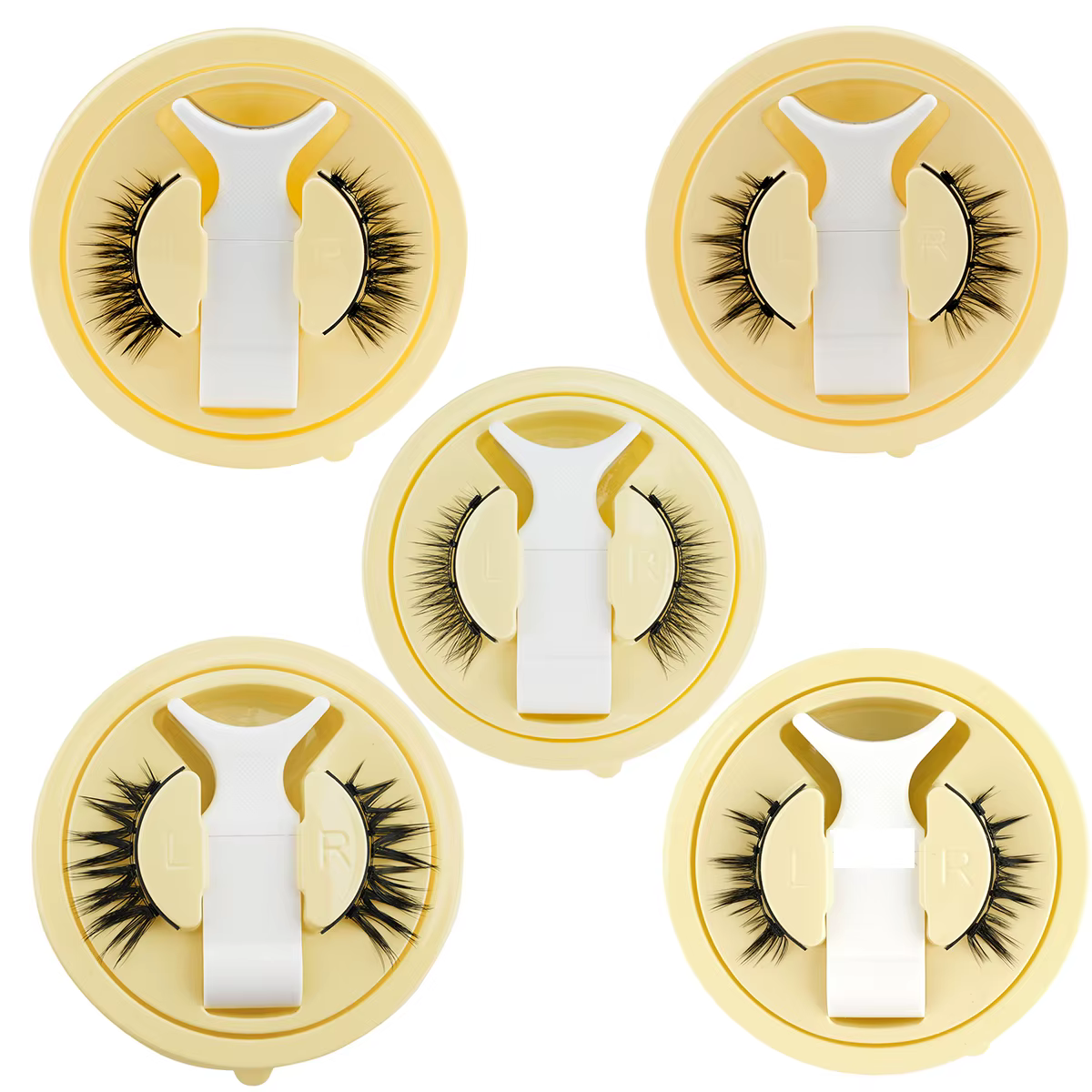 SHIDISHANGPIN 5 Styles de cils magnétiques naturels ensemble 1 paire réutilisable aucune colle nécessaire faux