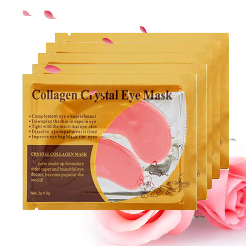 Masque pour les yeux en cristal de collagène doré