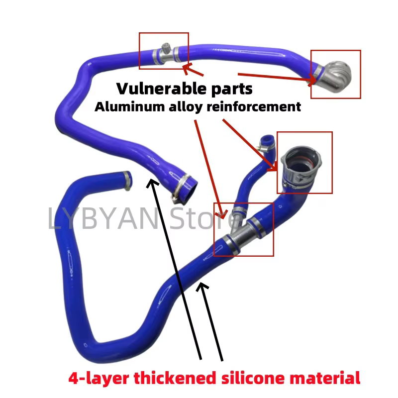 2.0 tuyau de radiateur inférieur supérieur pour LAND ROVER LR2 EVOQUE découverte SPORT tuyau d'eau de refroidissement supérieur LR032347 LR094509 inférieur LR024236