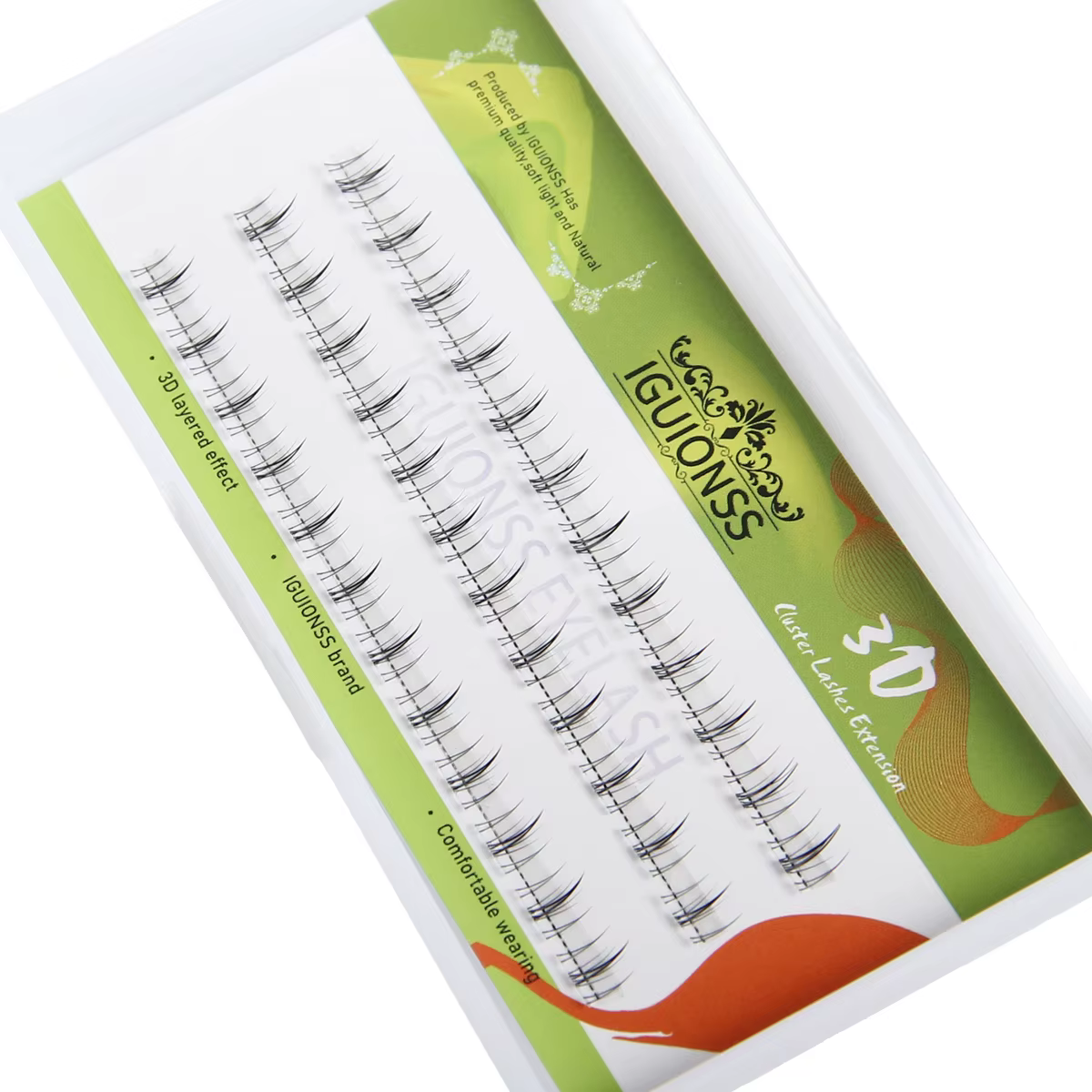 Faux cils inférieurs à tige transparente