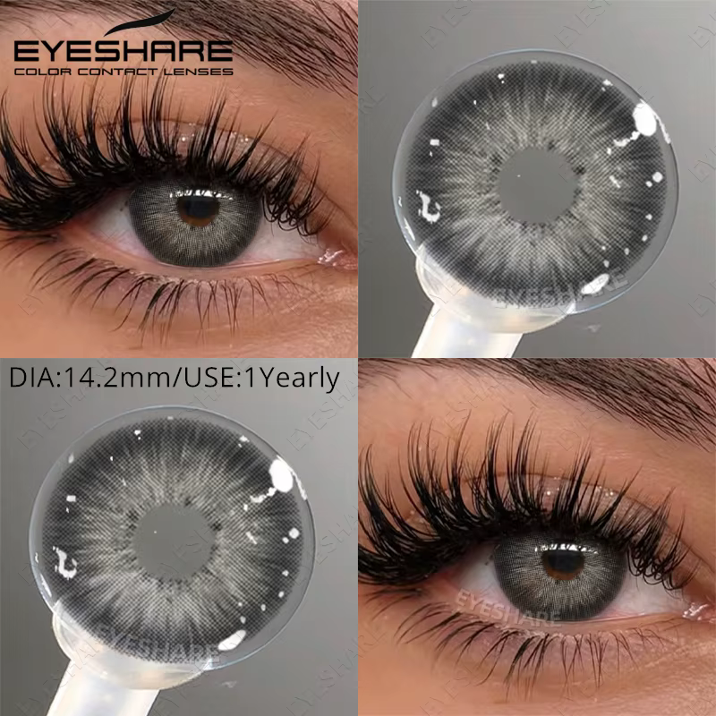 EYESHARE 1 paire de lentilles de contact colorées pour myopie