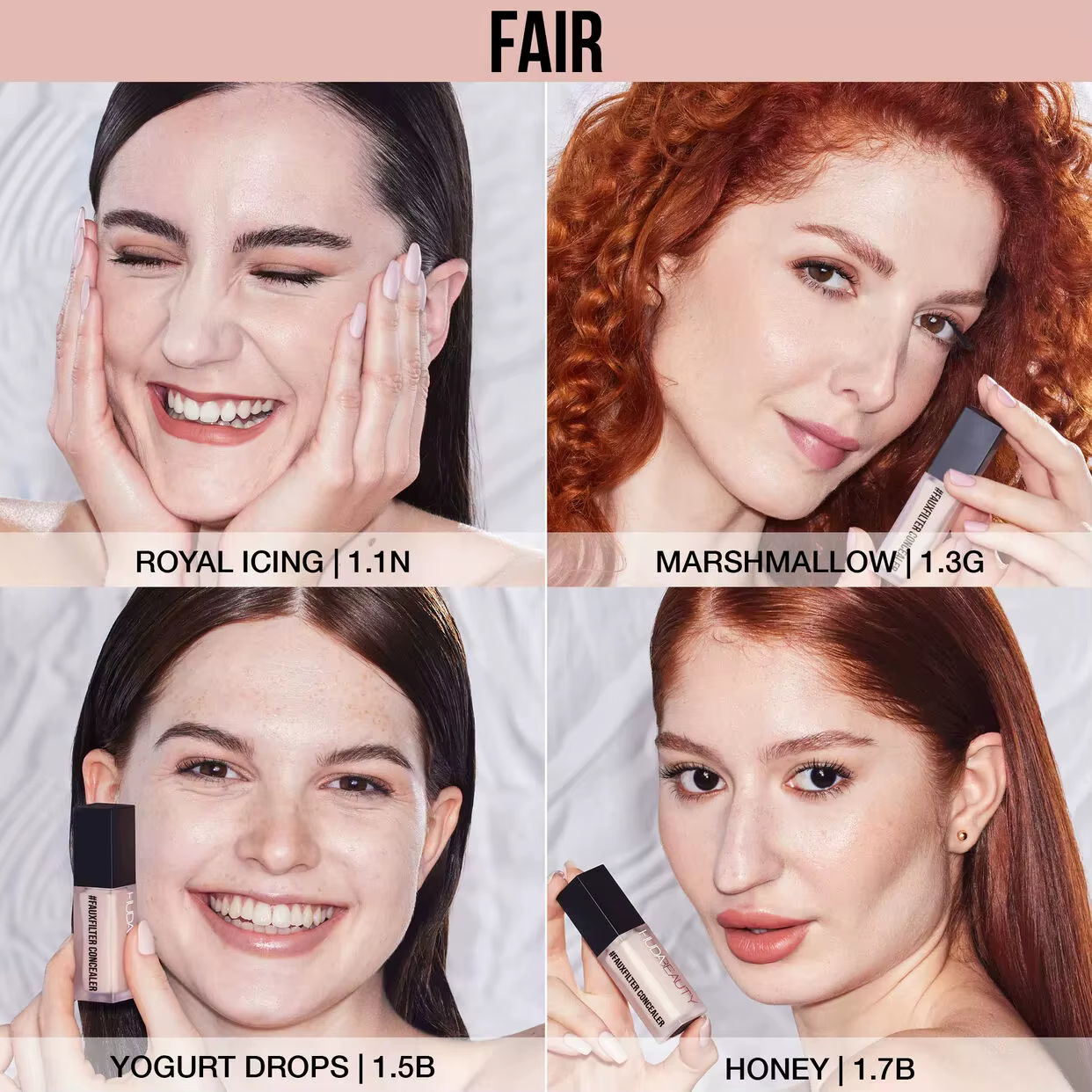HUDA BEAUTY Faux filtre lumineux mat correcteur pour les yeux hydratant longue durée fond de teint léger maquillage