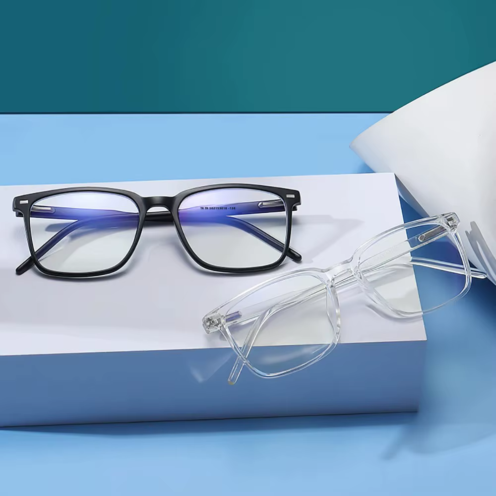 VIVIBEE 2026 Lunettes Anti-Lumière Bleue Carrées Homme Monture Légère TR90 Anti-Rayons Bleus Femme Lunettes Classiques pour Ordinateur