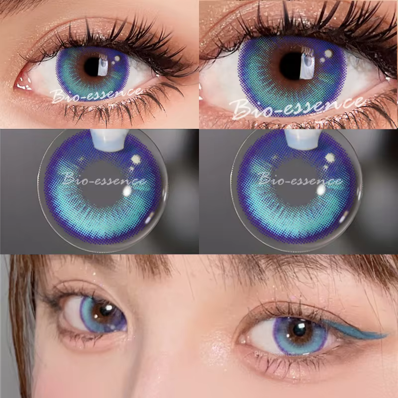 Bio-essence 1 paire de lentilles de Contact de couleur pour les yeux
