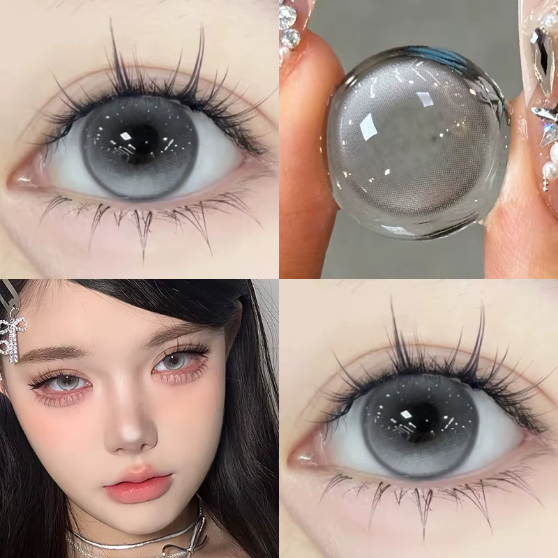 KSSEYE offre spéciale jaune Cosplay lentilles de Contact colorées pour les yeux avec degrés