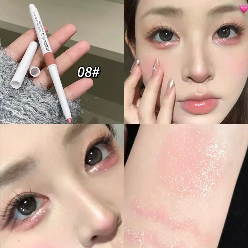  Crayon Glitte Lying Silkworm pour les yeux