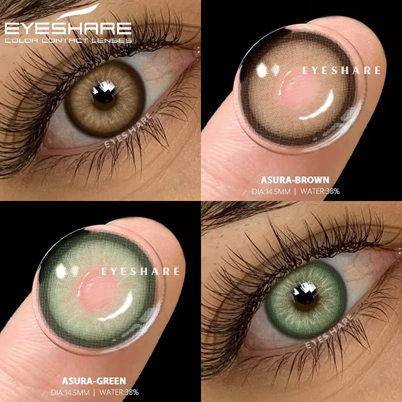 EYESHARE 1 paire de lentilles de contact de couleur pour les yeux cosmétiques