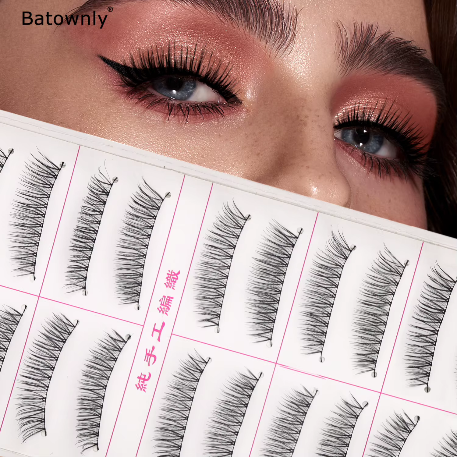 10 paires de faux cils naturels