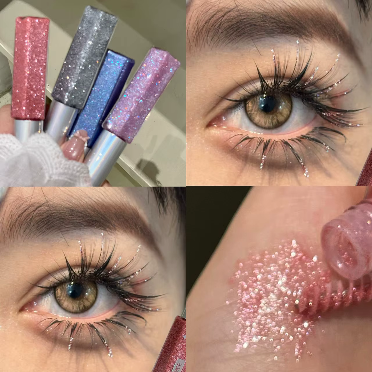 Mascara pour cils bleu diamant