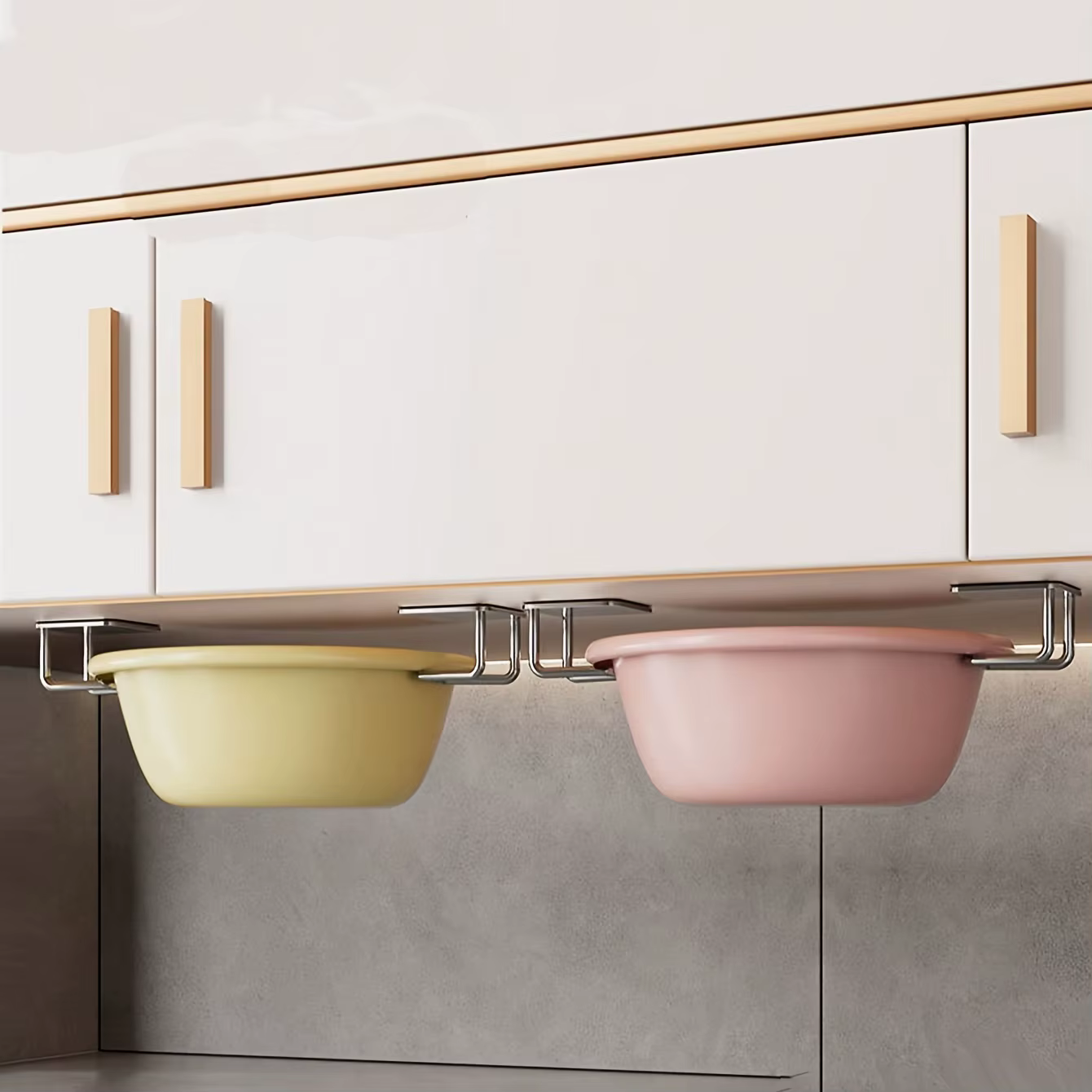 Support de rangement de cuisine 4 pièces, planche à découper murale sous armoire sans poinçonnage, multifonctionnelle, accessoires