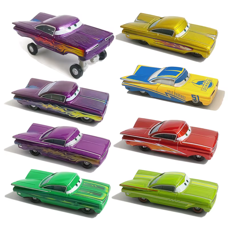 Nouvelles voitures de course de la série Ramone de Pixar Cars, voitures miniatures en métal moulé sous pression à l'échelle 1:55, modèle de voiture, cadeaux d'anniversaire pour enfants, jouets