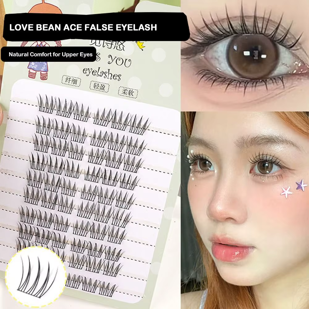 Nouveau Bricolage faux cils 10 rangées renard moelleux Anime